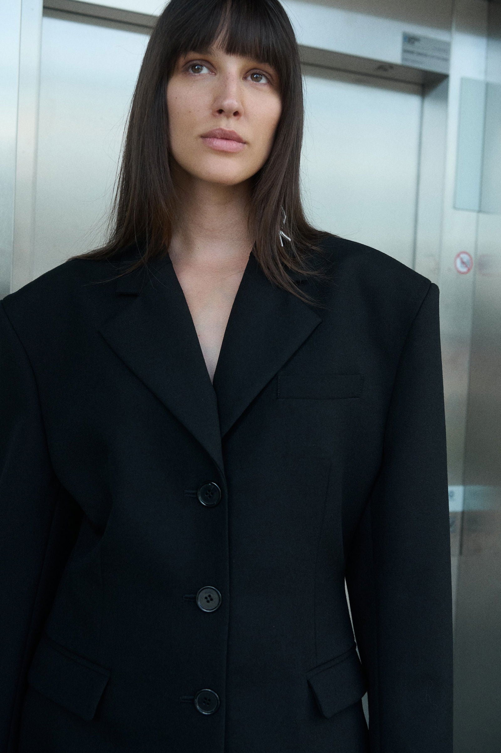 KLARA WOOL NARROW TAILORED JACKET - D.EFECT