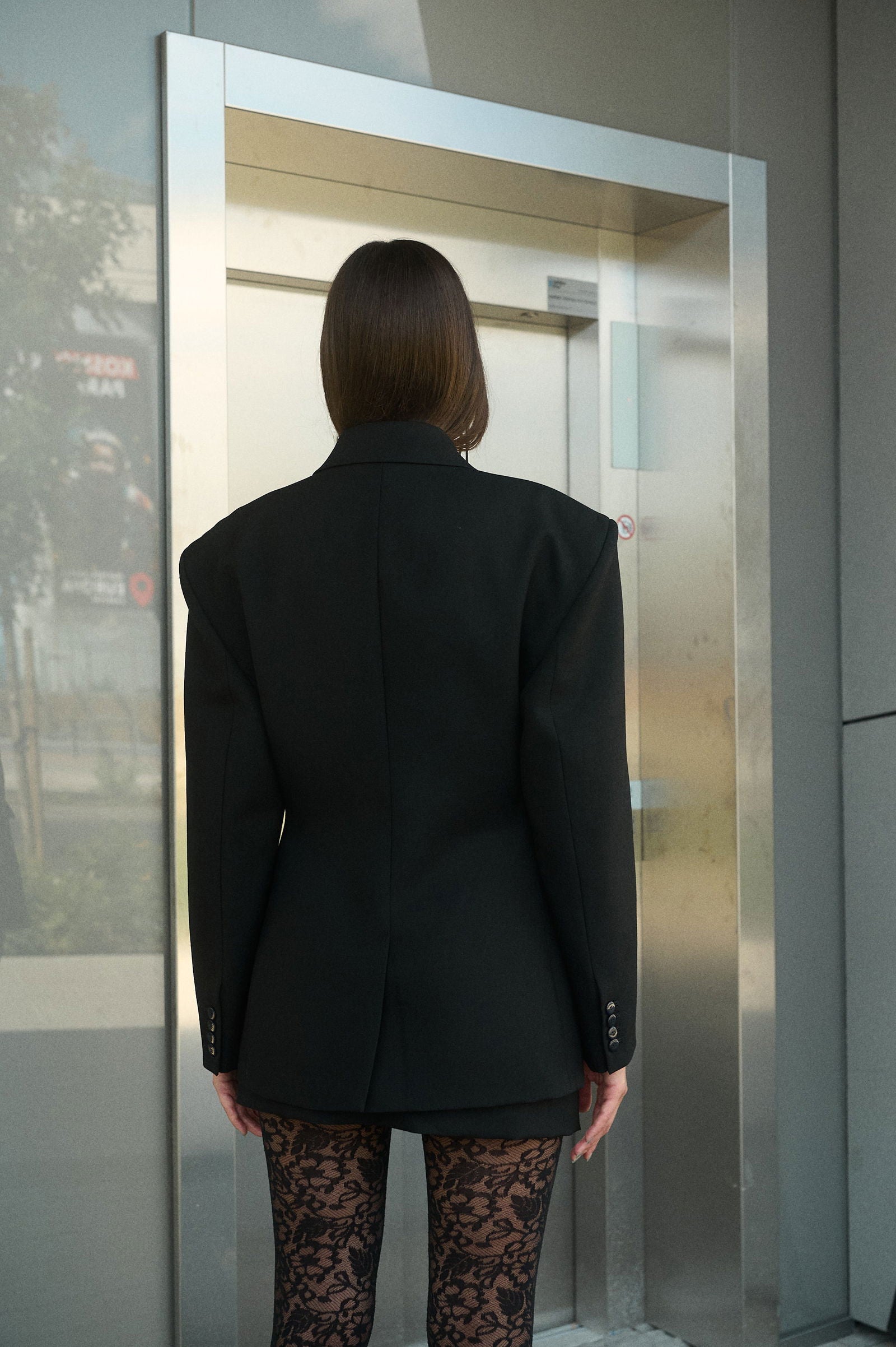 KLARA WOOL NARROW TAILORED JACKET - D.EFECT