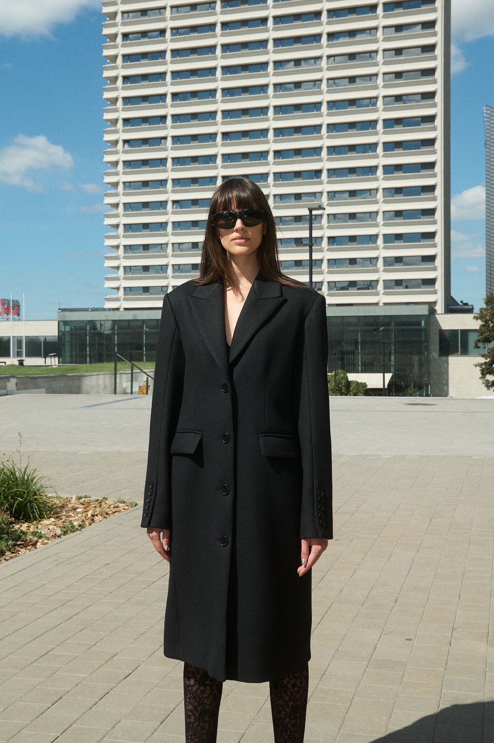 MATRICA SINGLE-BREASTED SHORT WOOL COAT - D.EFECT