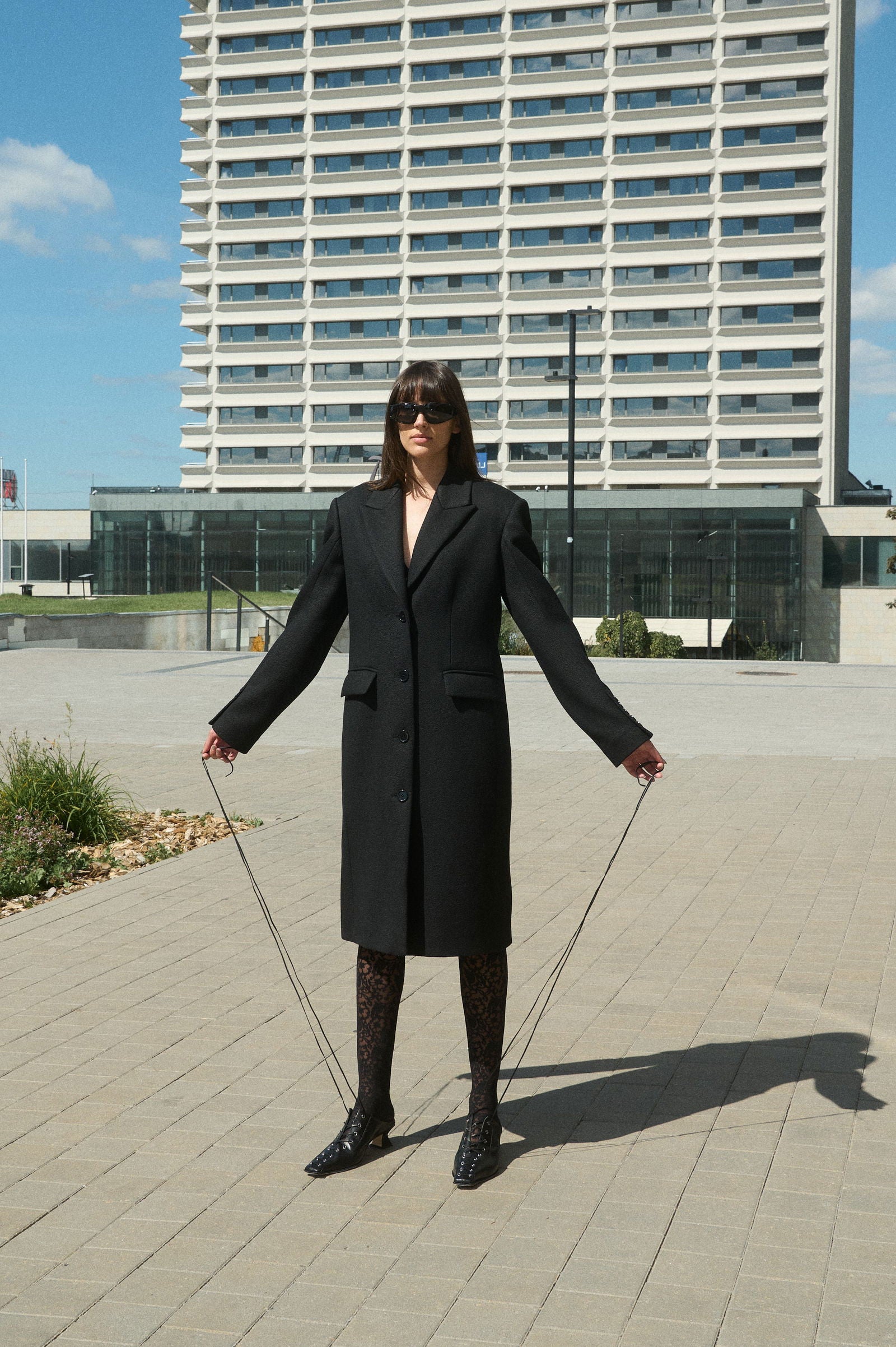MATRICA SINGLE-BREASTED SHORT WOOL COAT - D.EFECT
