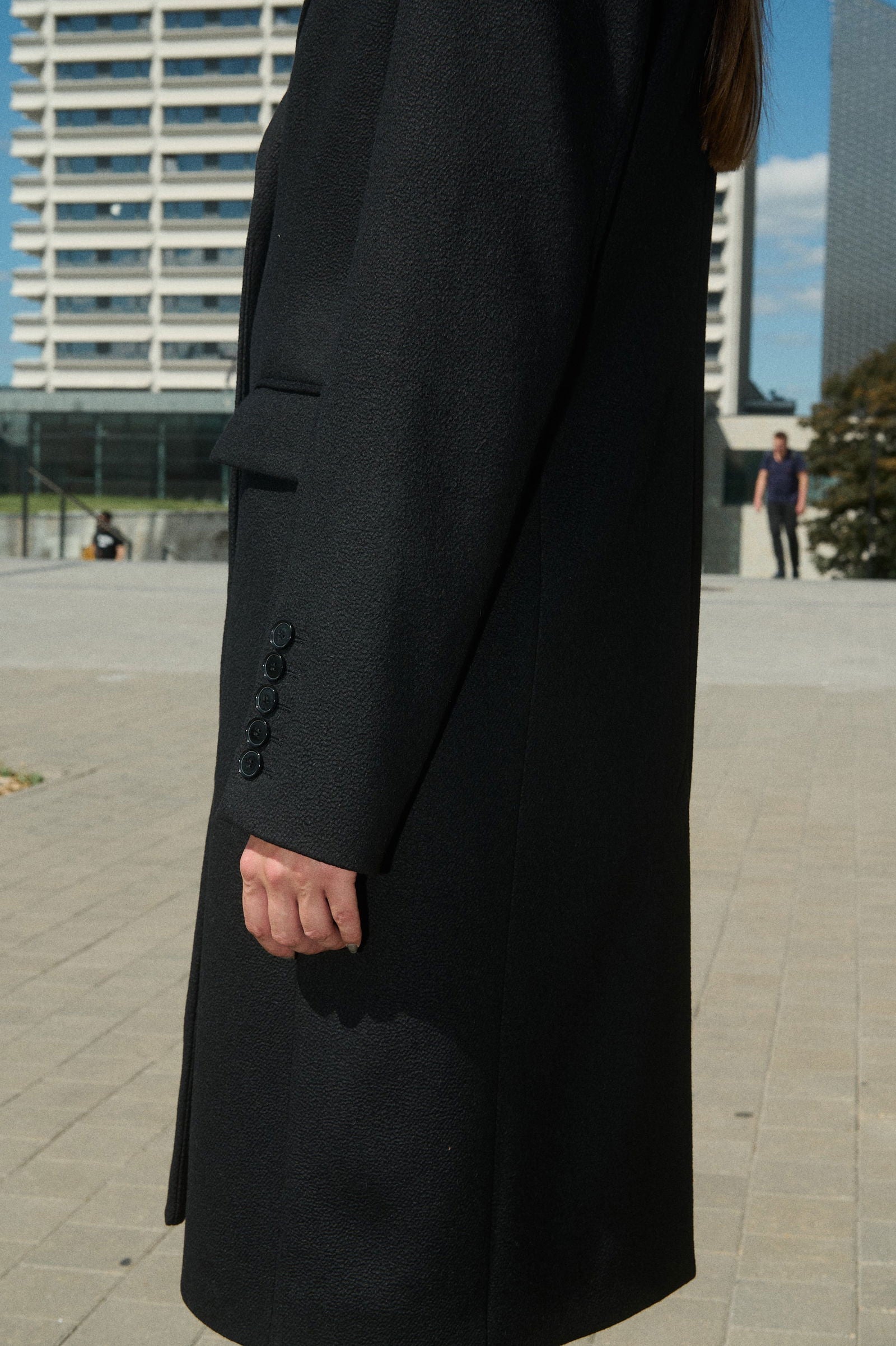 MATRICA SINGLE-BREASTED SHORT WOOL COAT - D.EFECT