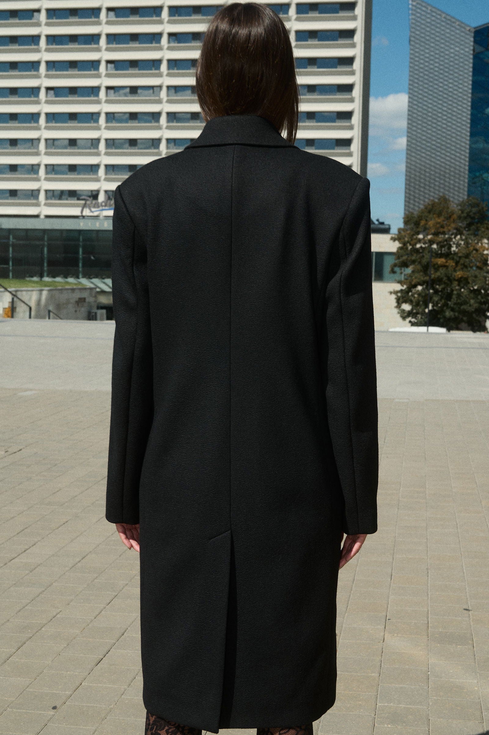 MATRICA SINGLE-BREASTED SHORT WOOL COAT - D.EFECT